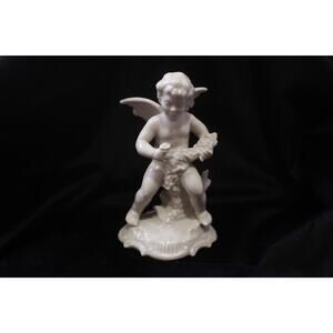 Dresden, Original Germany, Angel Cherub with Flowers, Figurine, ~ 251114-WH 827